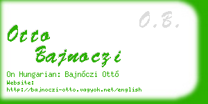 otto bajnoczi business card